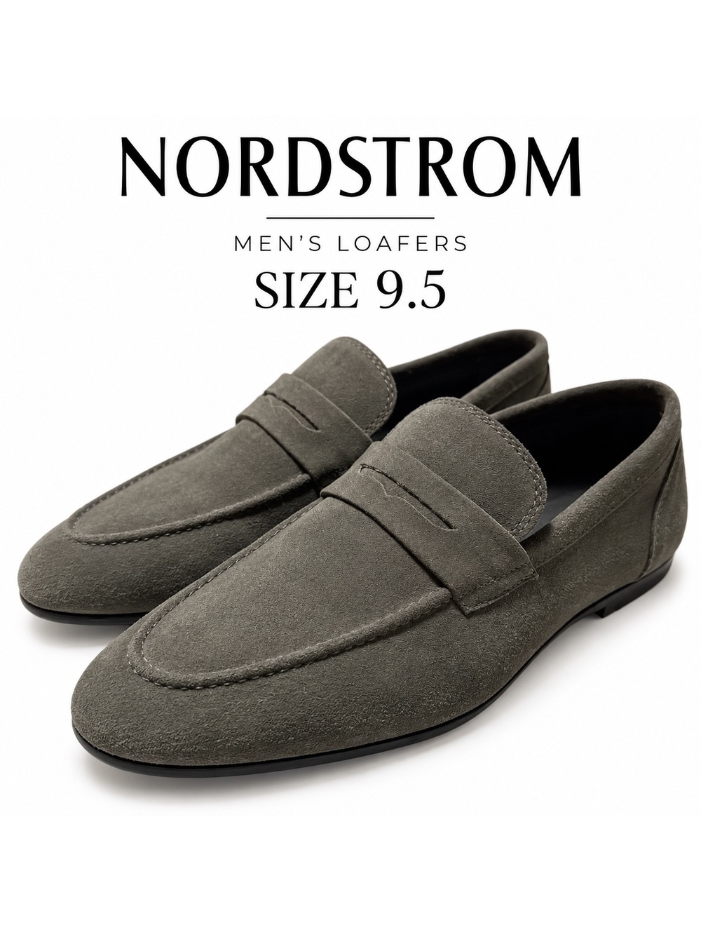 Nordstrom Men's Suede Loafers Size 9.5